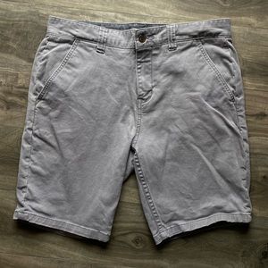 Charles and a half gray shorts
